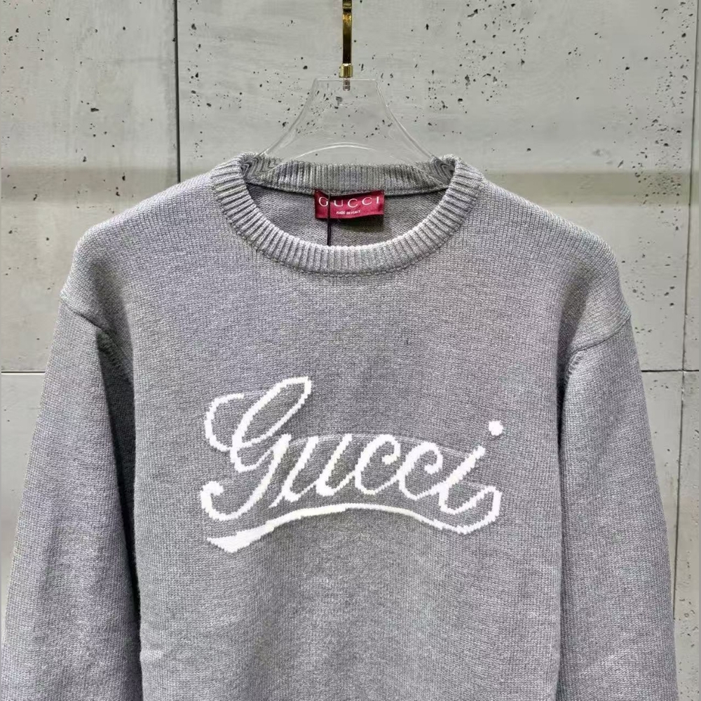 Gucci Women's Luxury Gray Sweater - Picture 4 of 8